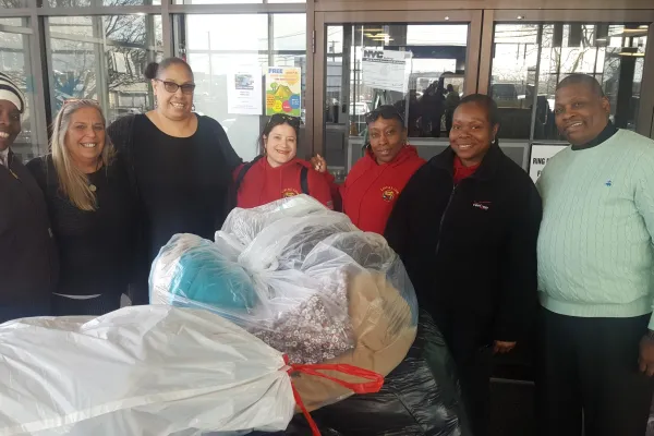 Local 1106 C.R.E.W. committee Coat Drive 2019