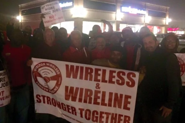Verizon Wireless Informational Picket Rockaway Tpke 2015