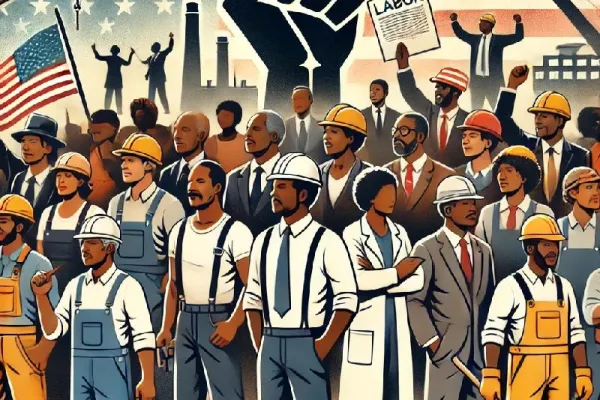Black History and Labor montage